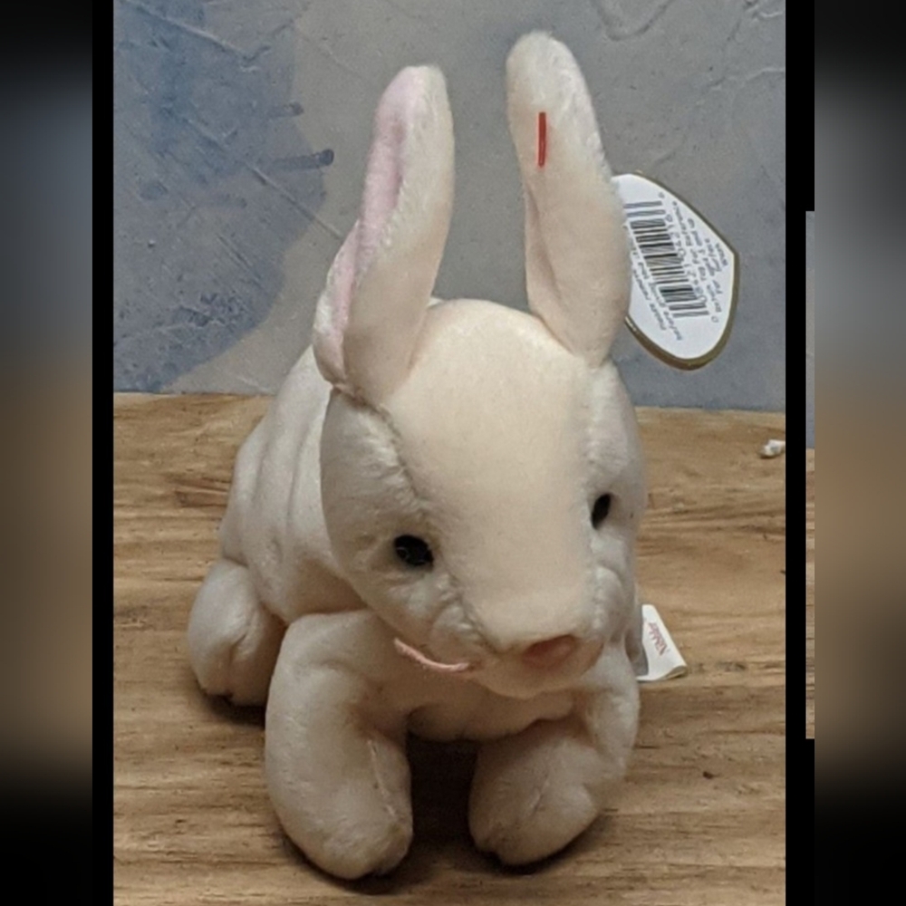 Plush Bunny Stuffed Animal - Soft Cream Rabbit